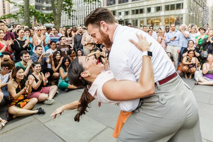 MichaelandEvita Bryant Park Swings dip